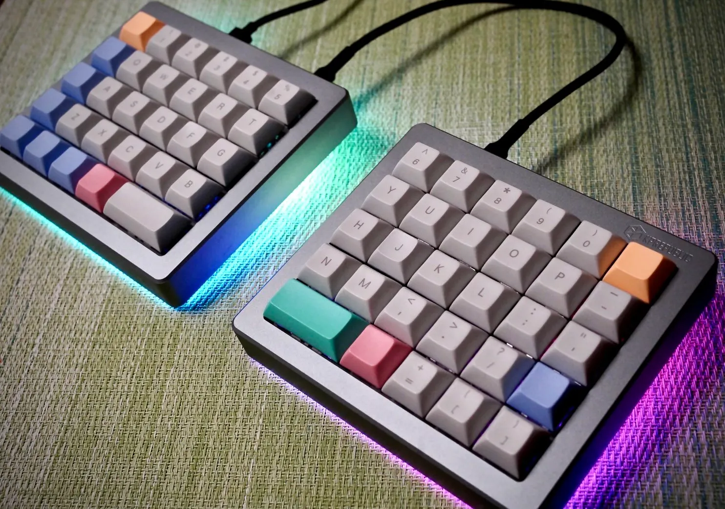 Nyquist キーボードのトップビュー